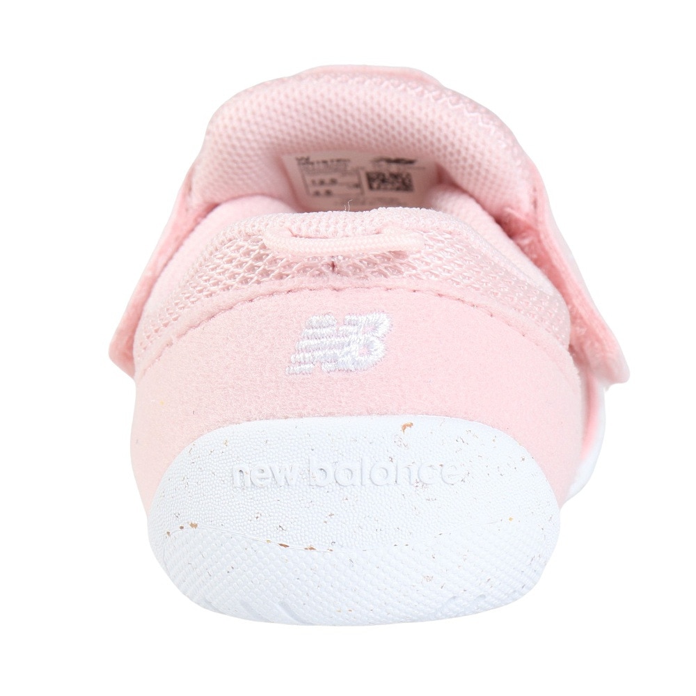 ニューバランス（new balance）（キッズ）キッズシューズ NEW-B FIRST ピンク NW1STPKW ファーストシューズ 面ファスナー 屈曲性 脱ぎ履きしやすい かわいい