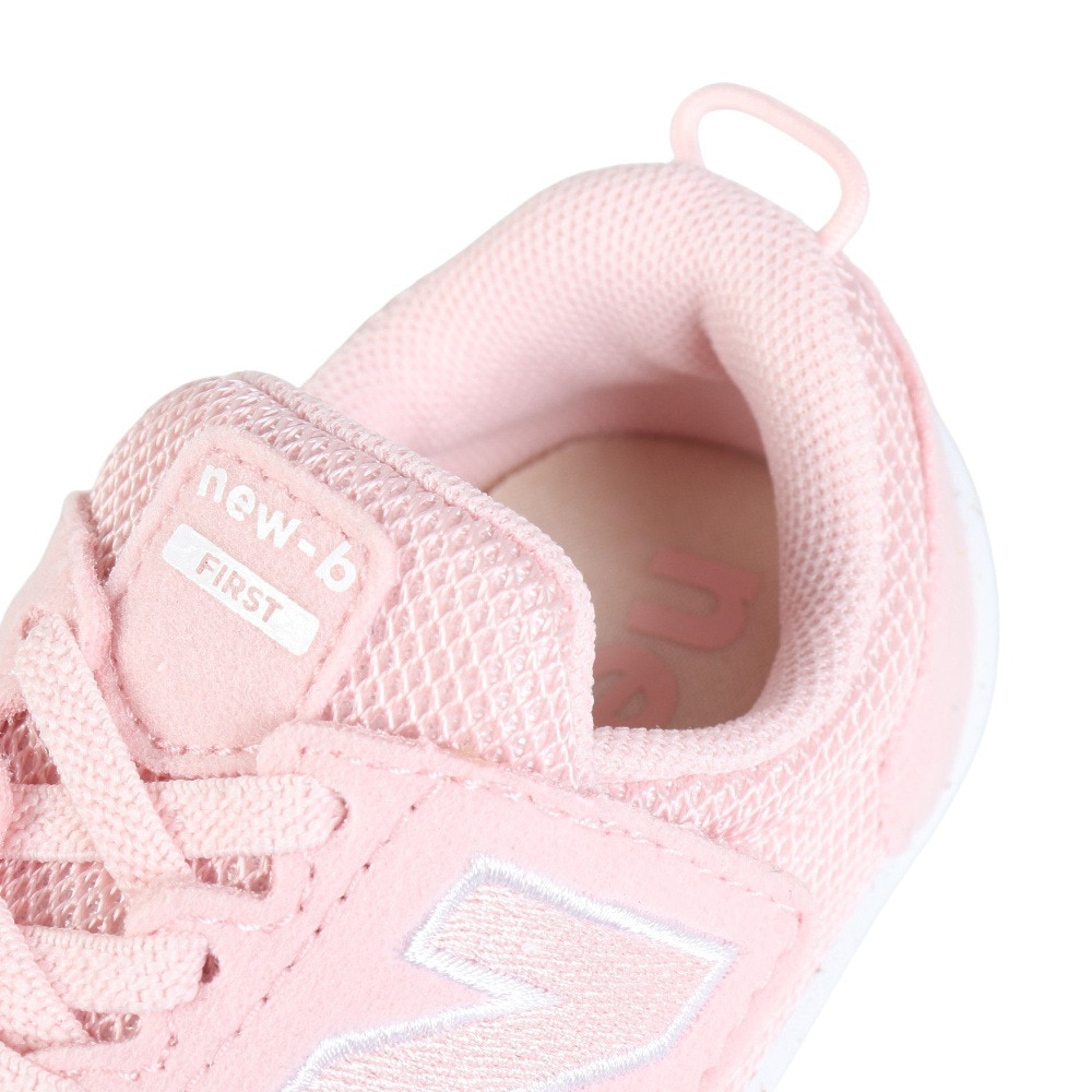 ニューバランス（new balance）（キッズ）キッズシューズ NEW-B FIRST ピンク NW1STPKW ファーストシューズ 面ファスナー 屈曲性 脱ぎ履きしやすい かわいい