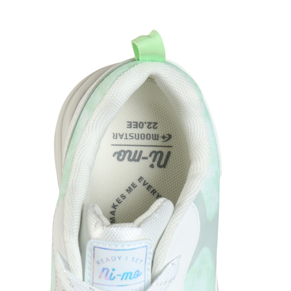 ムーンスター（MoonStar）（キッズ）ジュニア シューズ ニーモ J112ウォータプルーフ フラッシュグリーン 12298617 24FW スニーカー スポーツ 軽量 防水 雨天 