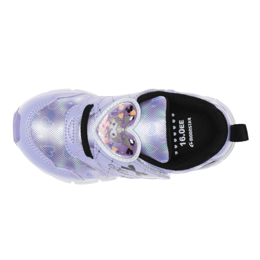 ムーンスター（MoonStar）（キッズ）ジュニアスニーカー ガールズ スポーツシューズ サンリオ C038 クロミ パープル 12186701 抗菌 防臭