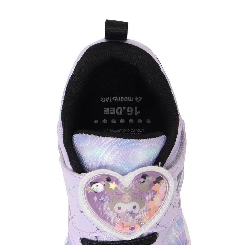 ムーンスター（MoonStar）（キッズ）ジュニアスニーカー ガールズ スポーツシューズ サンリオ C038 クロミ パープル 12186701 抗菌 防臭