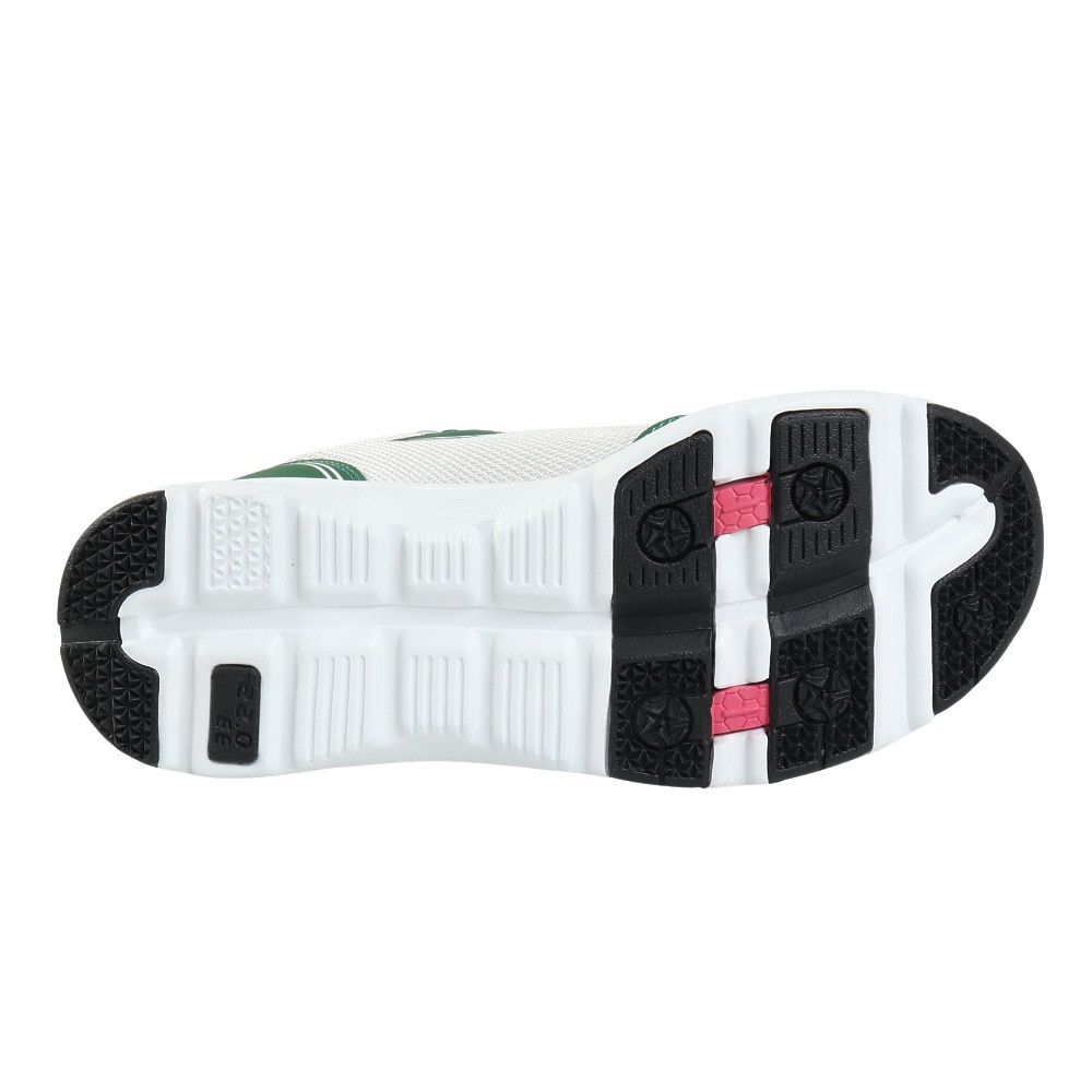 ムーンスター（MoonStar）（キッズ）ジュニアスニーカー ガールズ スポーツシューズ ラブラッシュ 1231 コートガール グリーン 12240207 抗菌防臭 耐久性 