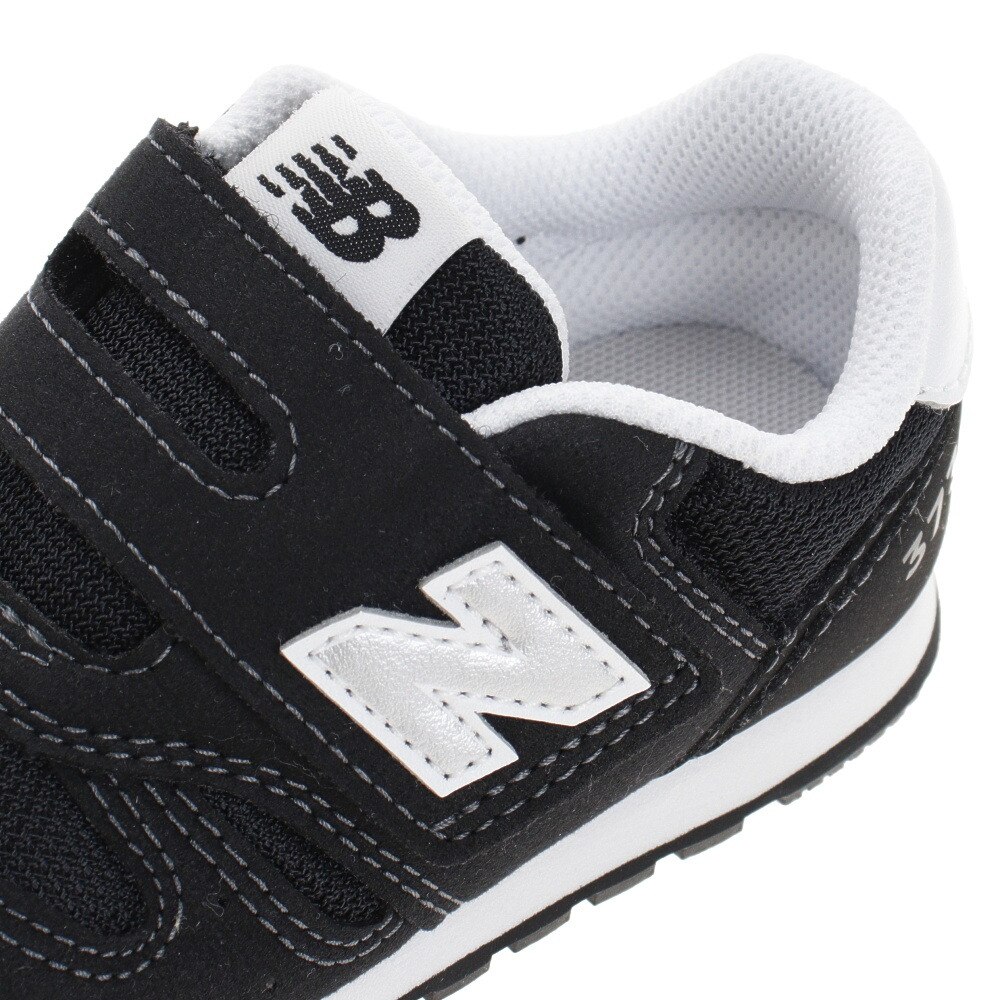 ニューバランス（new balance）（キッズ）スニーカー ベビー 黒 IZ373 KB2W 12.0 12.5 13.0 ブラック ベルト付き  マジックテープ ファーストシューズ 通園
