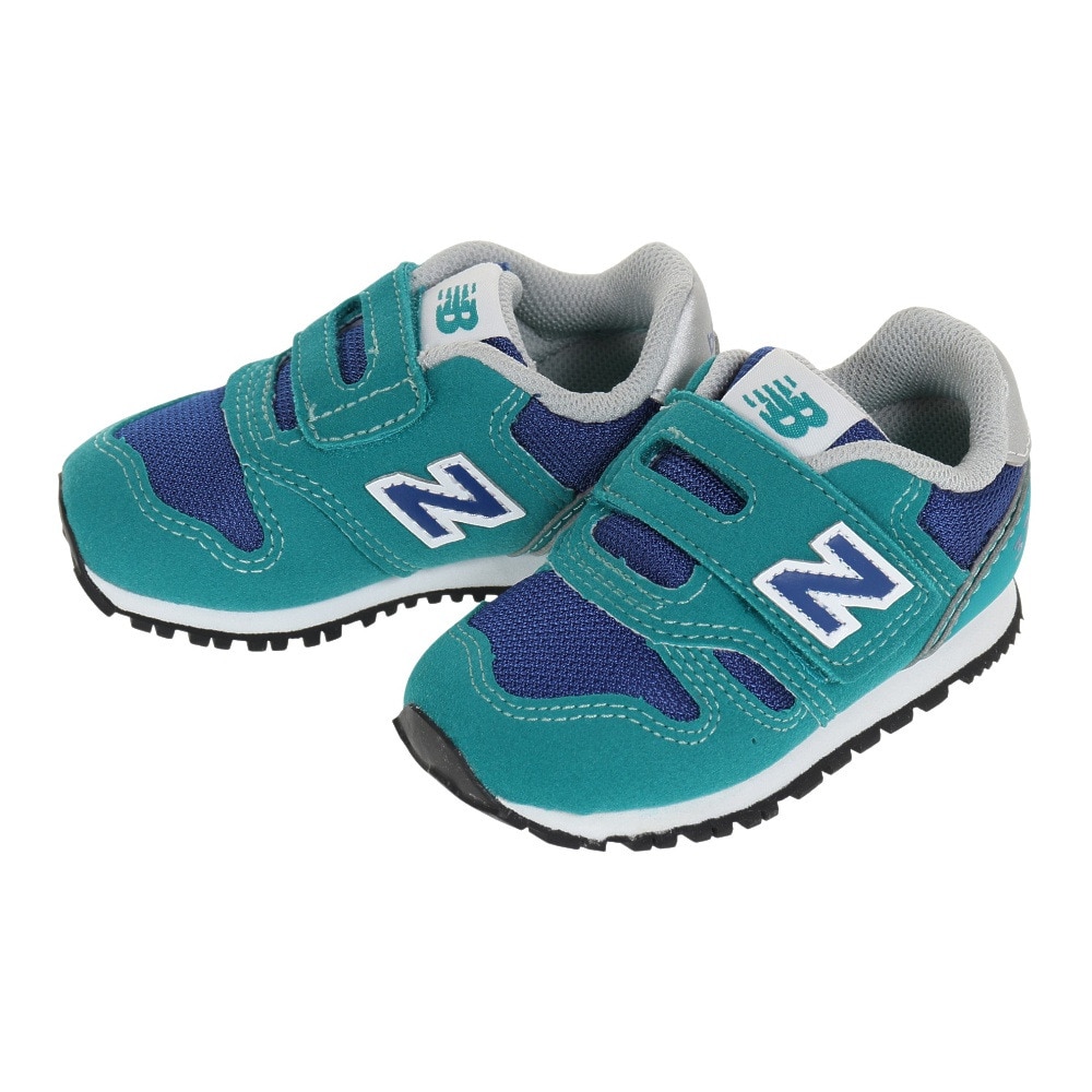 ニューバランス（new balance）（キッズ）ベビー スニーカー 緑 IZ373 PG2 W グリーン キッズシューズ 子供 靴 シューズ 登園 マジックテープ ベルクロ