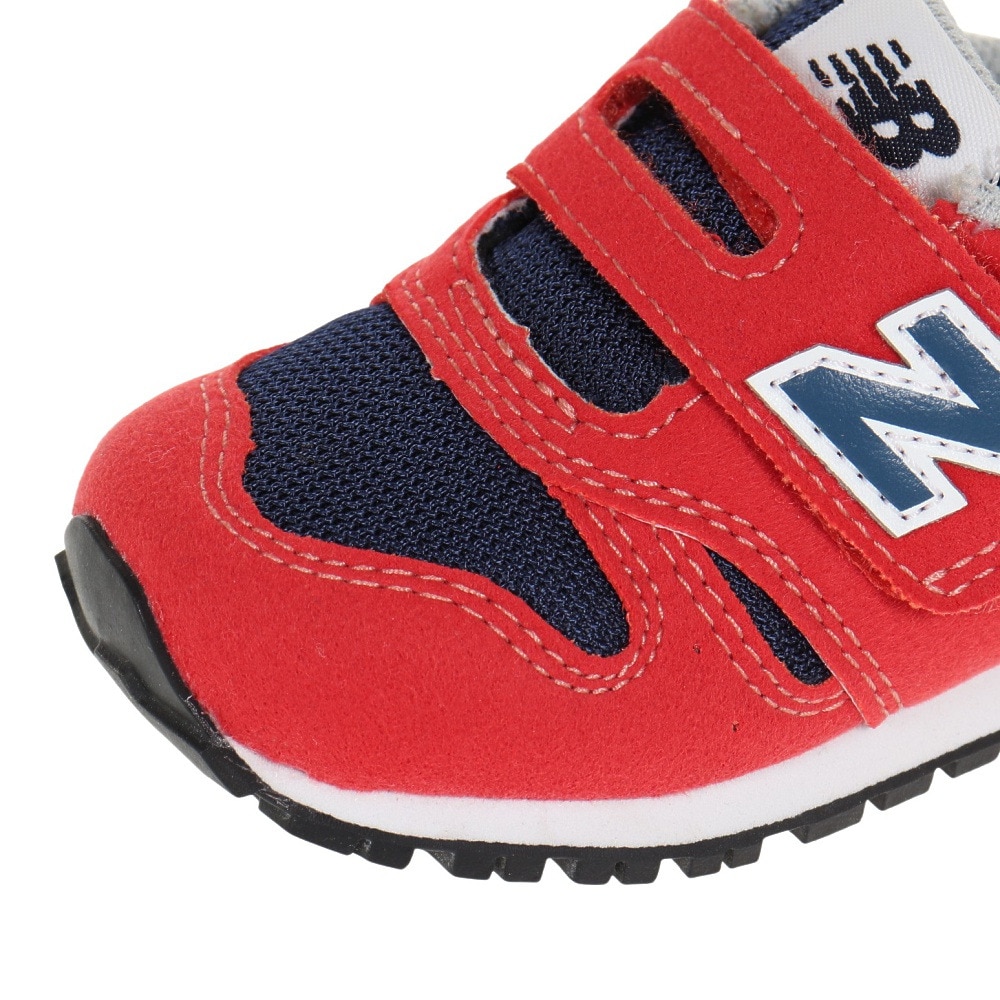 ニューバランス（new balance）（キッズ）ベビー スニーカー 赤 IZ373 PR2 W レッド キッズシューズ 子供 靴 シューズ  登園 マジックテープ ベルクロ