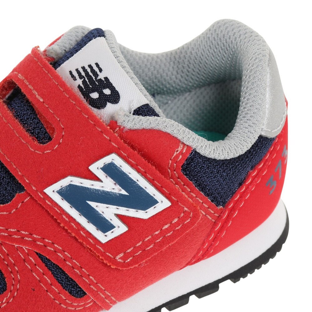 ニューバランス（new balance）（キッズ）ベビー スニーカー 赤 IZ373 PR2 W レッド キッズシューズ 子供 靴 シューズ  登園 マジックテープ ベルクロ