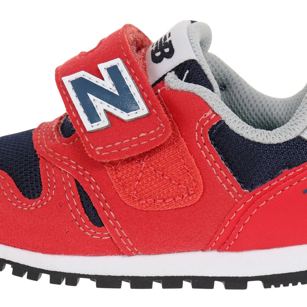 ニューバランス（new balance）（キッズ）ベビー スニーカー 赤 IZ373 PR2 W レッド キッズシューズ 子供 靴 シューズ  登園 マジックテープ ベルクロ