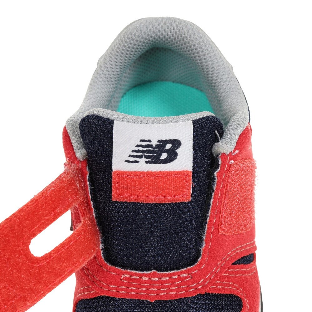 ニューバランス（new balance）（キッズ）ベビー スニーカー 赤 IZ373 PR2 W レッド キッズシューズ 子供 靴 シューズ  登園 マジックテープ ベルクロ
