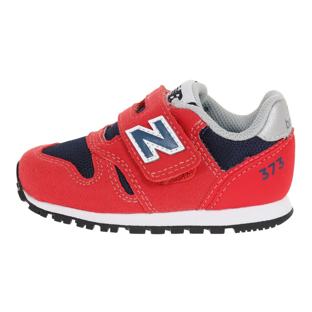 ニューバランス（new balance）（キッズ）ベビー スニーカー 赤 IZ373 PR2 W レッド キッズシューズ 子供 靴 シューズ  登園 マジックテープ ベルクロ