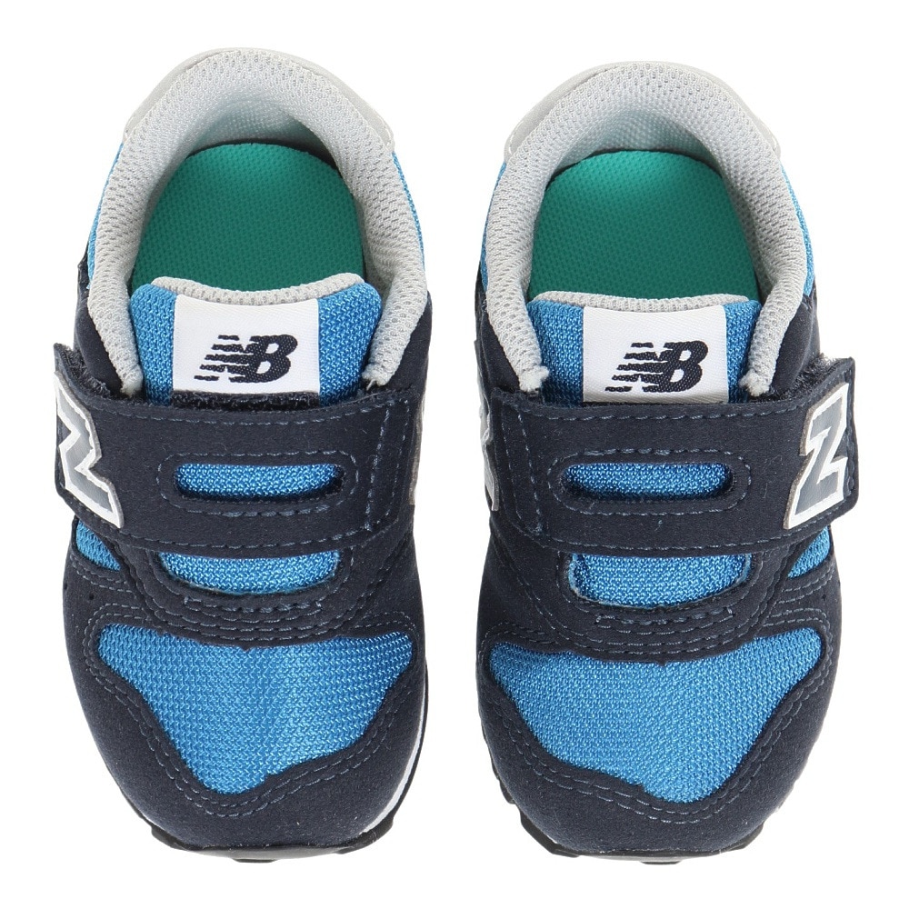 ニューバランス（new balance）（キッズ）ベビー スニーカー 青 IZ373 PV2 W  ブルー キッズシューズ 靴 シューズ  登園 マジックテープ ベルクロ