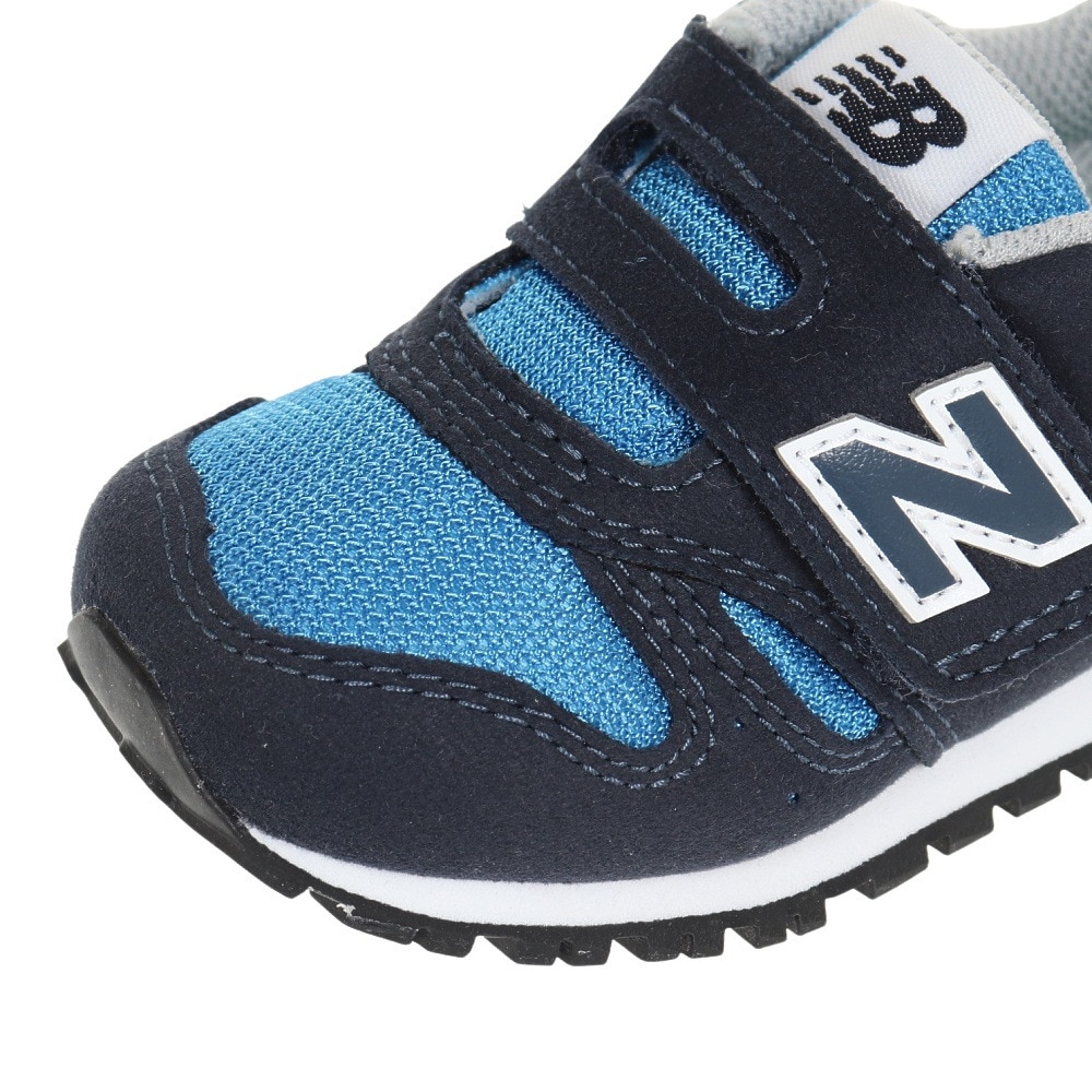 ニューバランス（new balance）（キッズ）ベビー スニーカー 青 IZ373 PV2 W  ブルー キッズシューズ 靴 シューズ  登園 マジックテープ ベルクロ