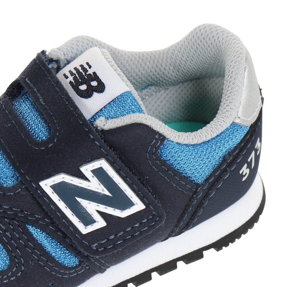 ニューバランス（new balance）（キッズ）ベビー スニーカー 青 IZ373 PV2 W  ブルー キッズシューズ 靴 シューズ  登園 マジックテープ ベルクロ