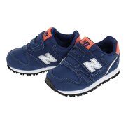 ニューバランス（new balance）（キッズ）ベビー 紺 スニーカー ネイビー IZ373WN2 W ベルト付き マジックテープ カジュアル 子供 靴 通園 12.0 