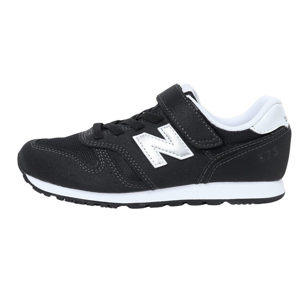ニューバランス（new balance）（キッズ）スニーカー 373  ブラック YV373KB2M ジュニア スポーツシューズ カジュアル 子供 運動靴 通学 通園 面ファスナー