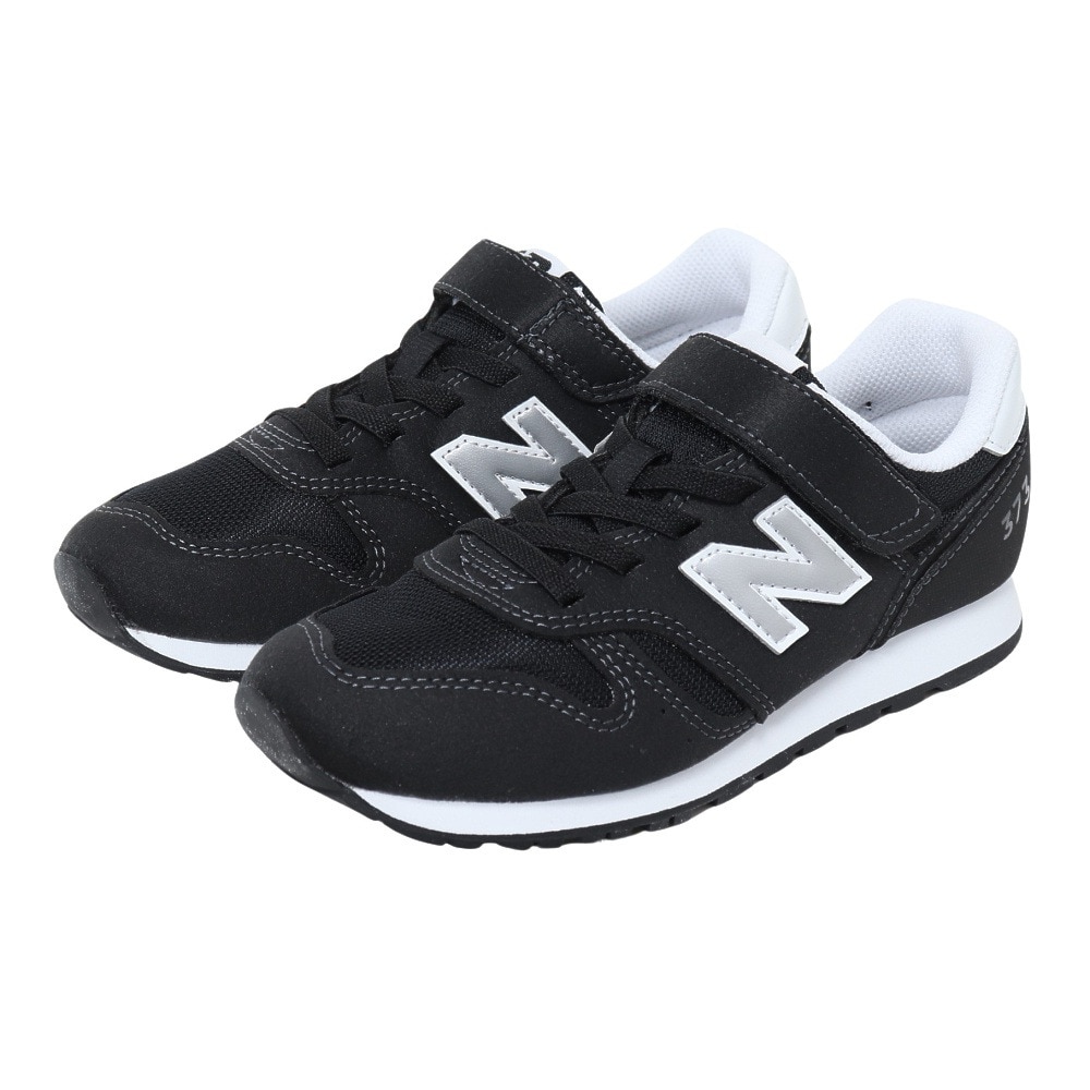 ニューバランス（new balance）（キッズ）スニーカー 373 YV373 KB2 M ブラック 黒 ジュニア スポーツシューズ カジュアル  子供 運動靴 通学 通園 マジックテープ