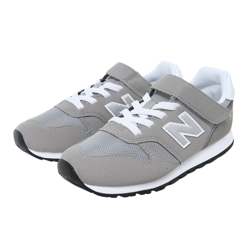 ニューバランス（new balance）（キッズ）スニーカー 373 YV373 KG2 M グレー ジュニア スポーツシューズ カジュアル 子供  運動靴 通学 通園 マジックテープ