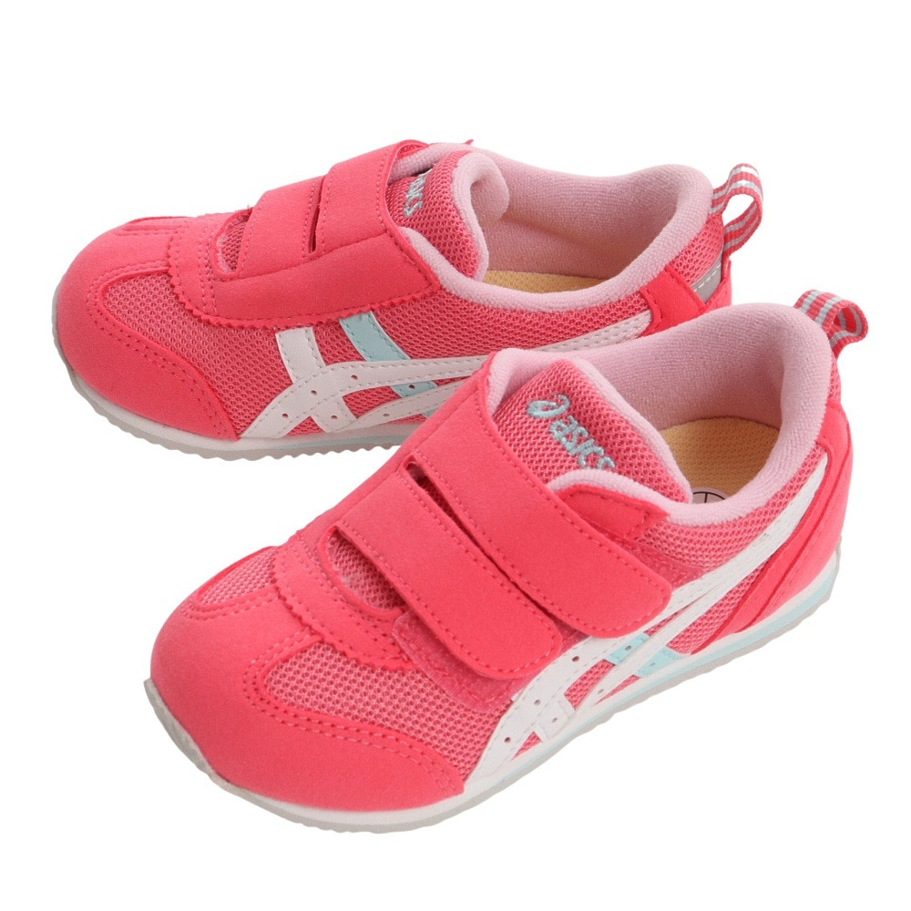 アシックス（ASICS）（キッズ）ジュニア スニーカー アイダホ BABY 4 ピンク 1144A235.700 スポーツ カジュアル  ファーストシューズ ベルト付き 抗菌 消臭