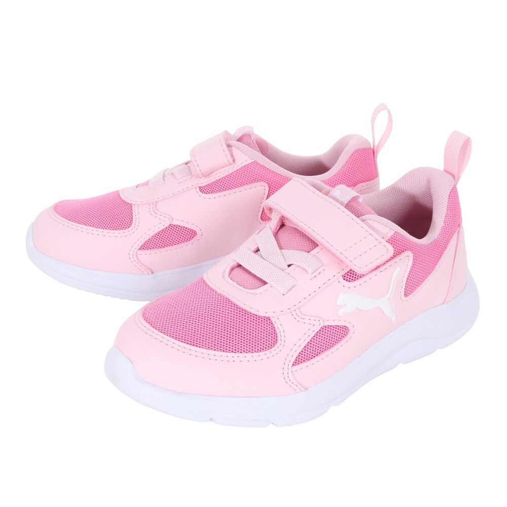 プーマ（PUMA）（キッズ）ジュニアスニーカー ファンレーサー AC PS 19297108 カジュアル スポーツ シューズ ベルクロ 柔軟性 安定性 