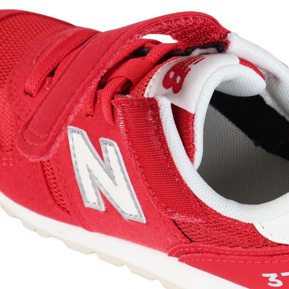 ニューバランス（new balance）（キッズ）ジュニア シューズ 373 レッド YV373AR2M ジュニアスニーカー スポーツ 面ファスナー 軽量 耐久性 登校 運動靴