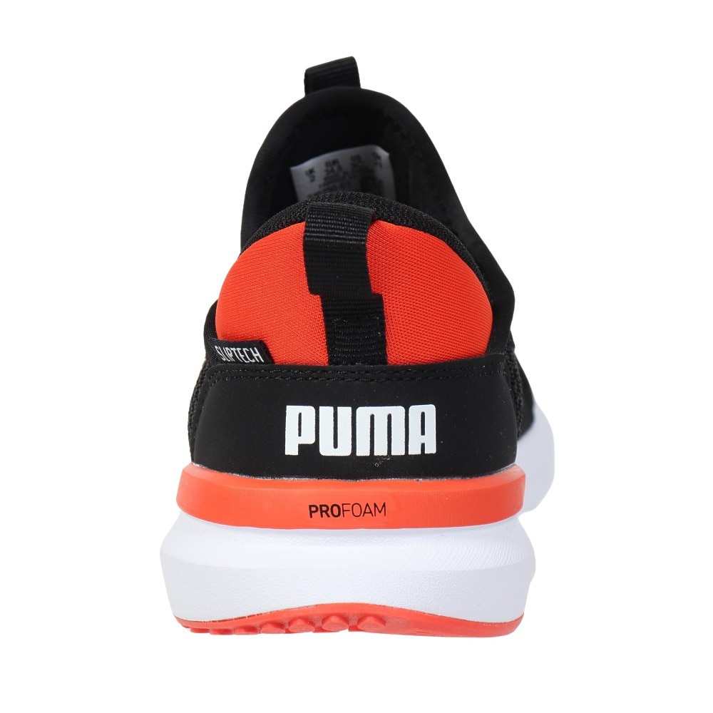 プーマ（PUMA）（キッズ）ジュニア シューズ クルーズプロフォームイーズイン ブラック レッド 31025001 スニーカー スポーツ スリップオン 登校 通学 運動