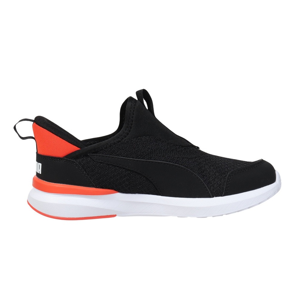 プーマ（PUMA）（キッズ）ジュニア シューズ クルーズプロフォームイーズイン ブラック レッド 31025001 スニーカー スポーツ スリップオン 登校 通学 運動