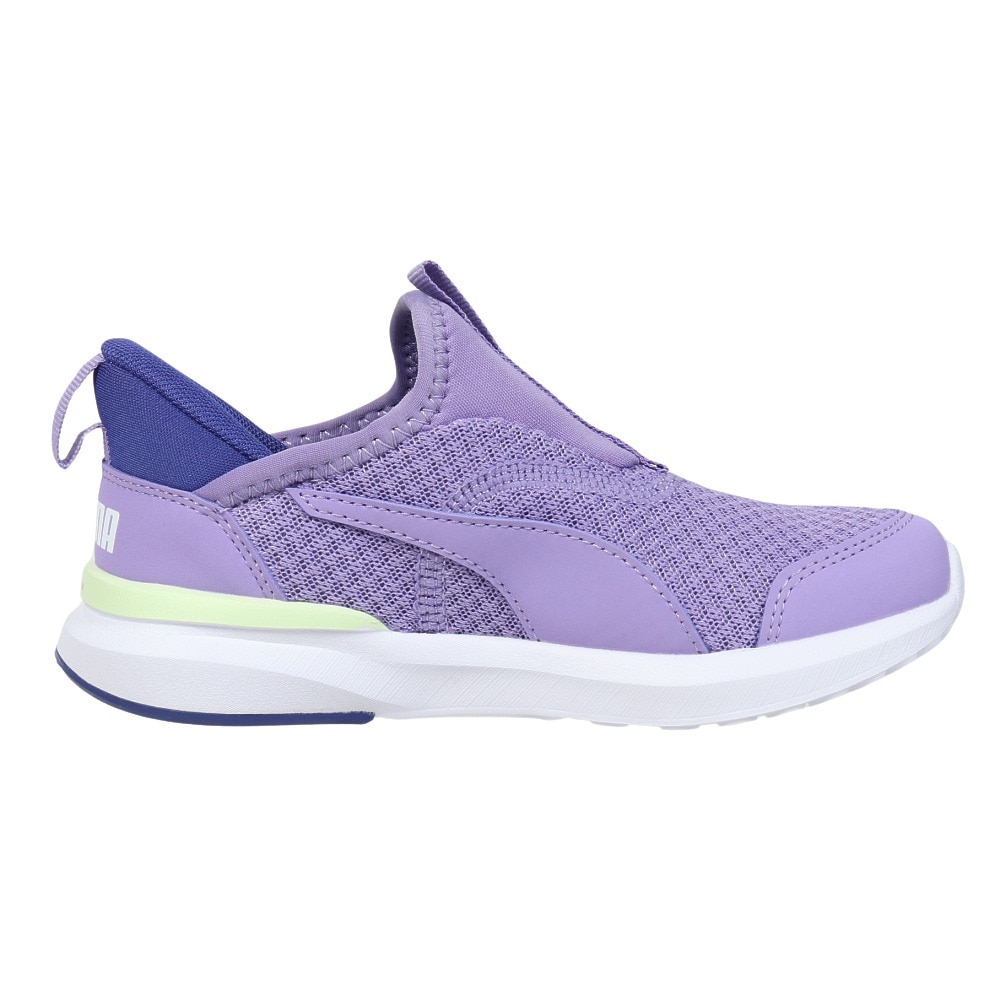 プーマ（PUMA）（キッズ）ジュニア シューズ クルーズプロフォームイーズイン ラベンダー 31025003 ジュニアスニーカー スポーツ スリップオン 登校 通学 運動