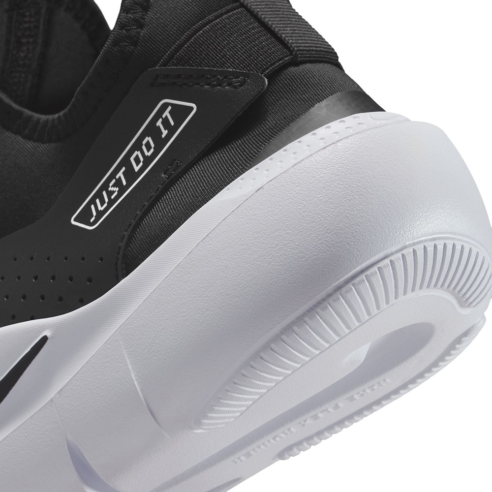 ナイキ（NIKE）（キッズ）ジュニアスニーカー スポーツシューズ フレックス ランナー 4 GS ブラック IF2893-002 着脱簡単 伸縮性 耐久性