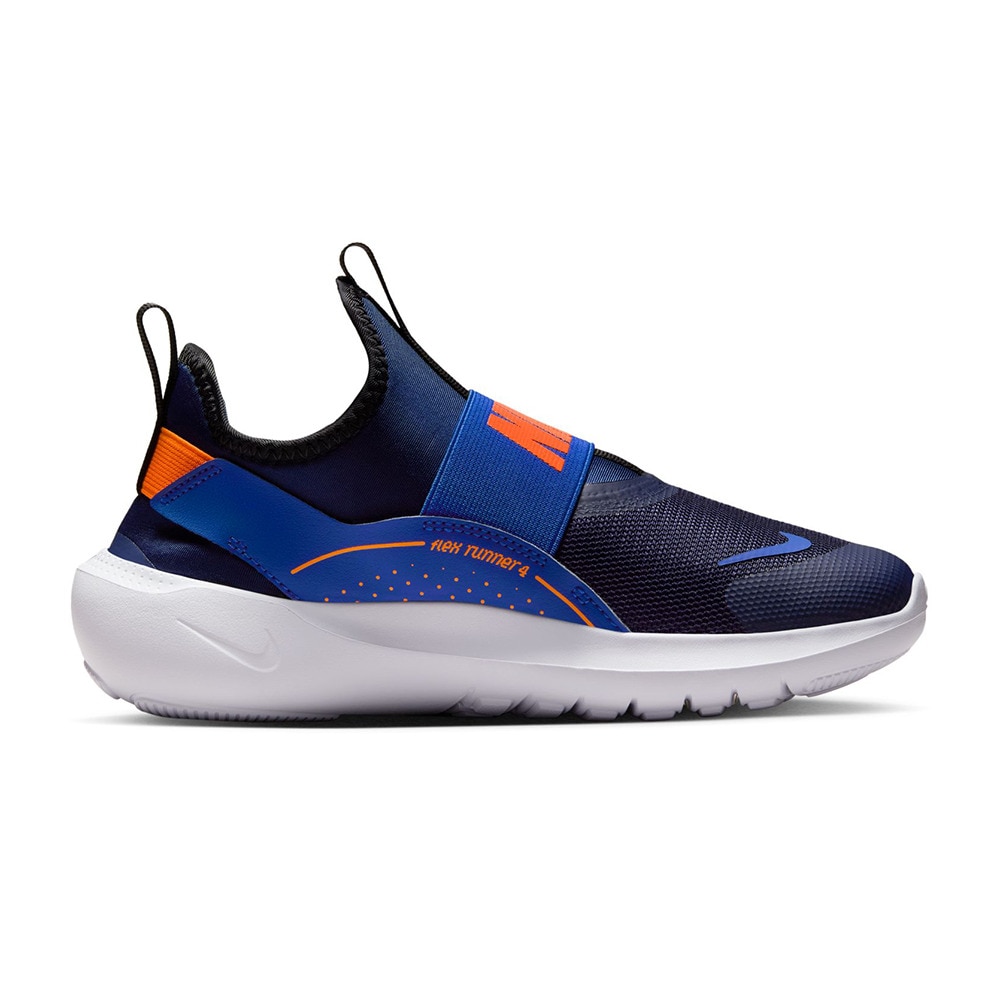 ナイキ（NIKE）（キッズ）ジュニア スニーカー スポーツシューズ フレックス ランナー 4 GS ネイビー IF2893-401 カジュアルシューズ