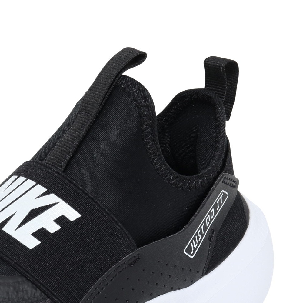 ナイキ（NIKE）（キッズ）ジュニアスニーカー スポーツシューズ フレックス ランナー 4 PS ブラック IF2894-002 着脱簡単 伸縮性 耐久性