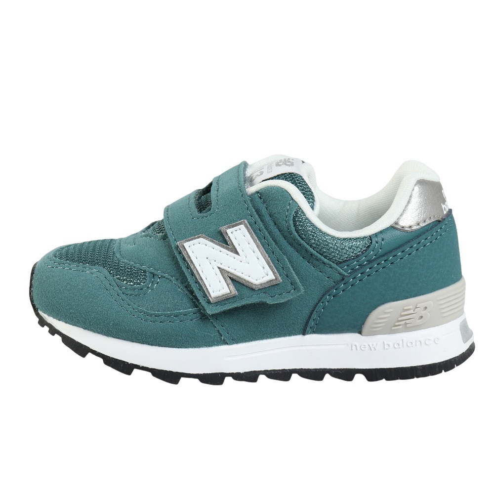 ニューバランス（new balance）（キッズ）ジュニア スニーカー スポーツシューズ 313 Hook and Loop グリーン IO313TE2 W