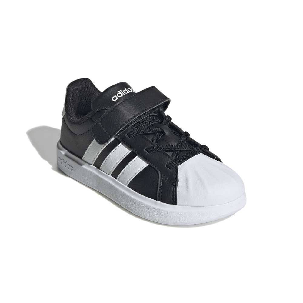 アディダス（adidas）（キッズ）ジュニアスニーカー ボーイズ スポーツシューズ ストリートトーク OPK37-JQ8593