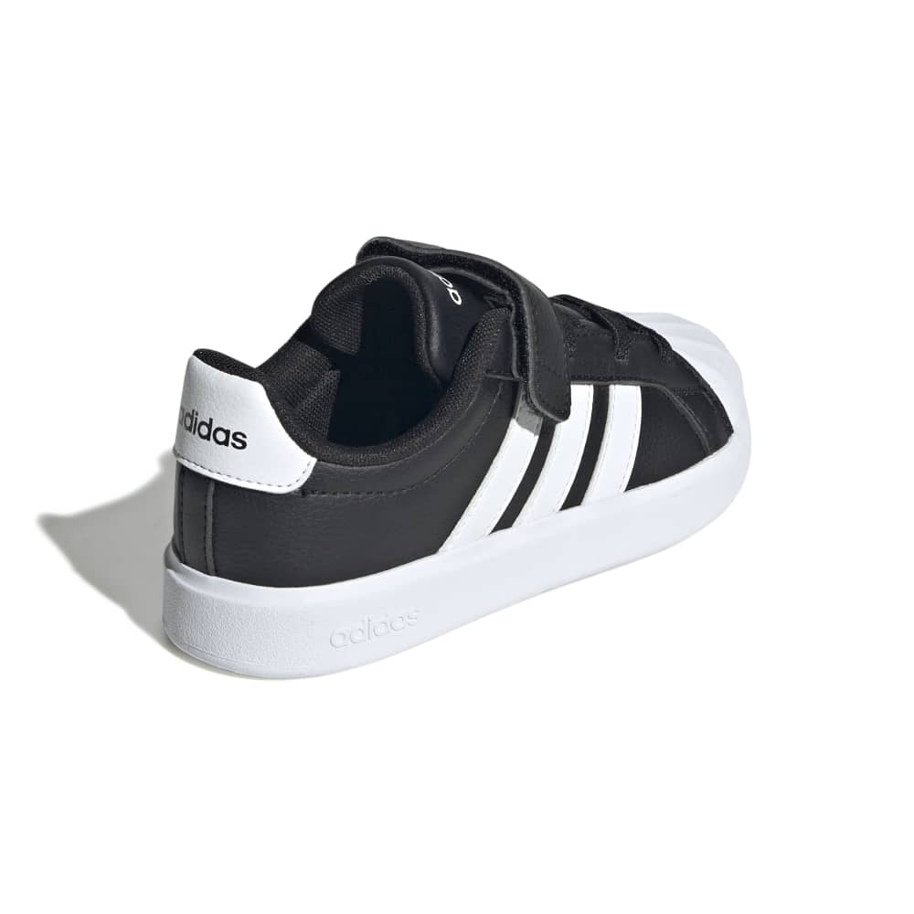 アディダス（adidas）（キッズ）ジュニアスニーカー ボーイズ スポーツシューズ ストリートトーク OPK37-JQ8593