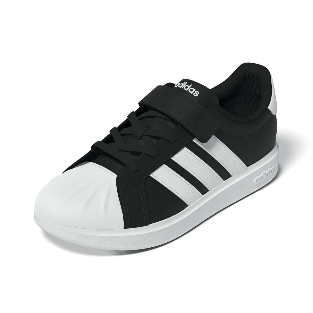 アディダス（adidas）（キッズ）ジュニアスニーカー ボーイズ スポーツシューズ ストリートトーク OPK37-JQ8593