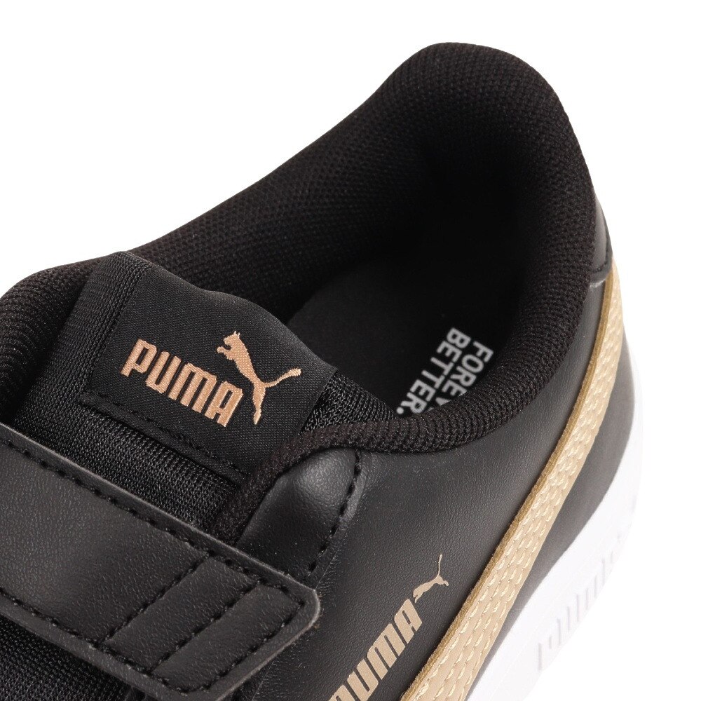 プーマ（PUMA）（キッズ）ジュニアスニーカー プーマスマッシュV2メタリックVPS ブラック 38968302 トレーニング スポーツシューズ クッション性 タウン