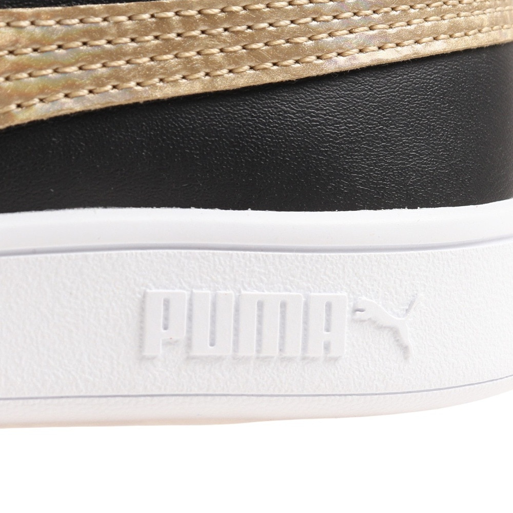 プーマ（PUMA）（キッズ）ジュニアスニーカー プーマスマッシュV2メタリックVPS ブラック 38968302 トレーニング スポーツシューズ クッション性 タウン