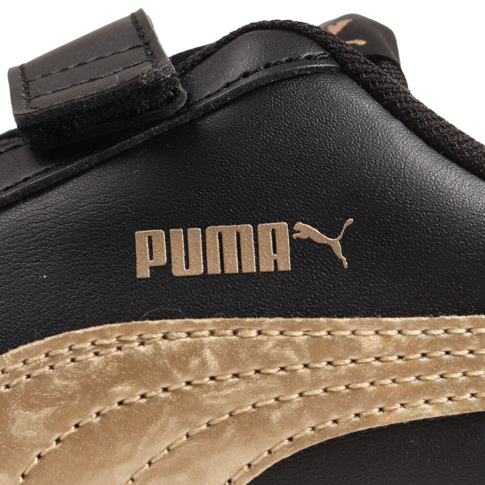 プーマ（PUMA）（キッズ）ジュニアスニーカー プーマスマッシュV2メタリックVPS ブラック 38968302 トレーニング スポーツシューズ クッション性 タウン