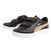 プーマ(PUMA)(キッズ)ジュニアスニーカー プーマスマッシュV2メタリックVPS ブラック 38968302 トレーニング スポーツシューズ クッション性 タウン
