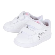 プーマ(PUMA)(キッズ)ジュニア スニーカー スマッシュ 3.0 L クリスタルIF ホワイト 39257601 スポーツ カジュアル シューズ ベルクロ ベルト付き 
