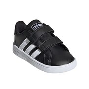 アディダス（adidas）（キッズ）グランドコート I 黒 ブラック EPF92-EF0117 core black/ftwr white/ftwr white ジュニアスニーカー 靴 シューズ キッズ