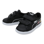 プーマ（PUMA）（キッズ）スマッシュ V2 ホームスクール V IF ブラック黒 38620101 ベビー ジュニア スニーカー スポーツシューズ マジックテープ 子供 運動靴