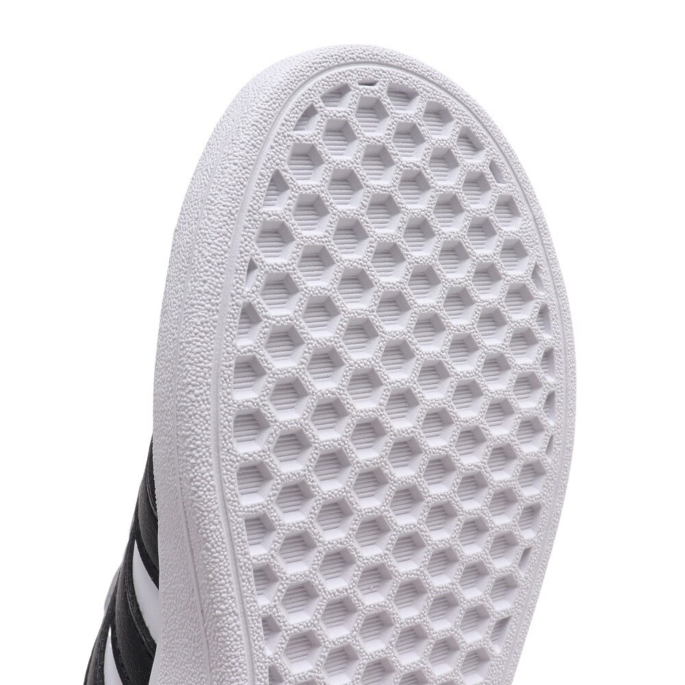 アディダス（adidas）（キッズ）ジュニア スニーカー グランドコート 2.0 ホワイト ブラック GW6521 カジュアル スポーツ シューズ 面ファスナー 通学 運動靴