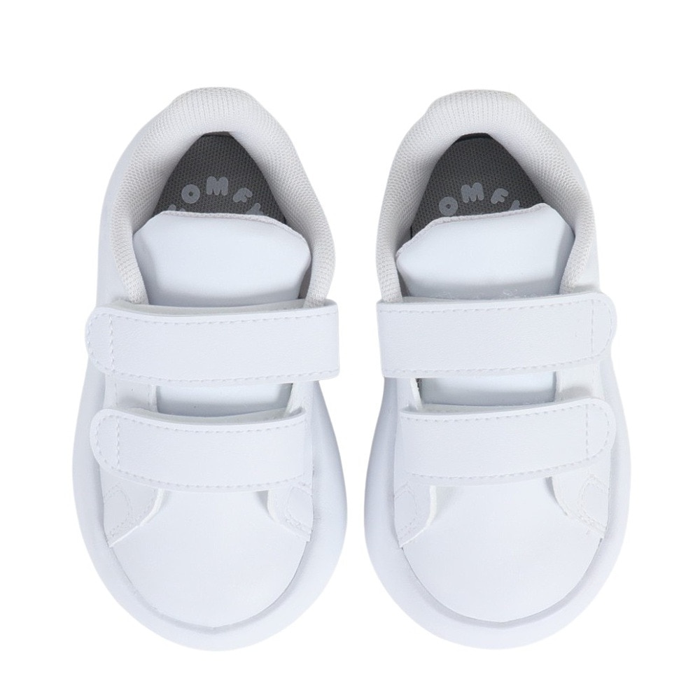 アディダス（adidas）（キッズ）ジュニア シューズ アドバンコートキッズ ホワイト ID5283 ジュニアスニーカー スポーツ 面ファスナー 登園 リサイクル 