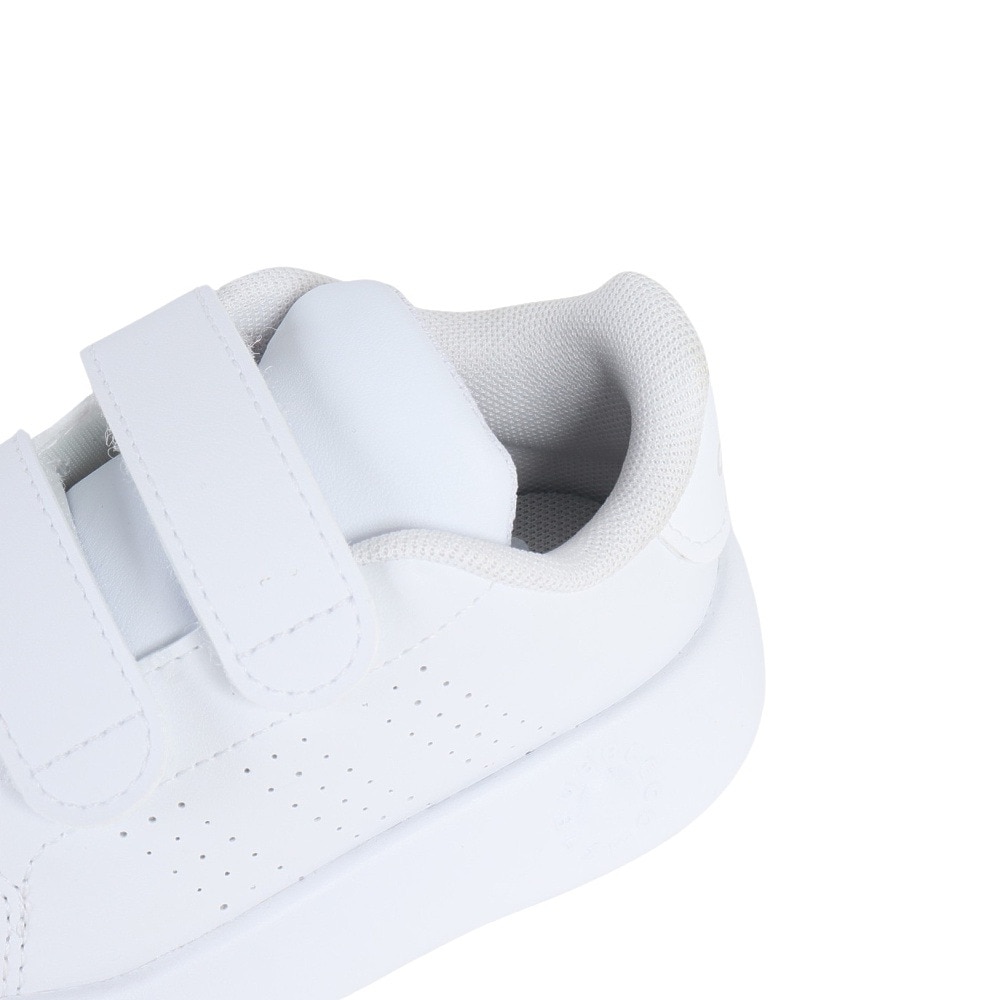 アディダス（adidas）（キッズ）ジュニア シューズ アドバンコートキッズ ホワイト ID5283 ジュニアスニーカー スポーツ 面ファスナー 登園 リサイクル 