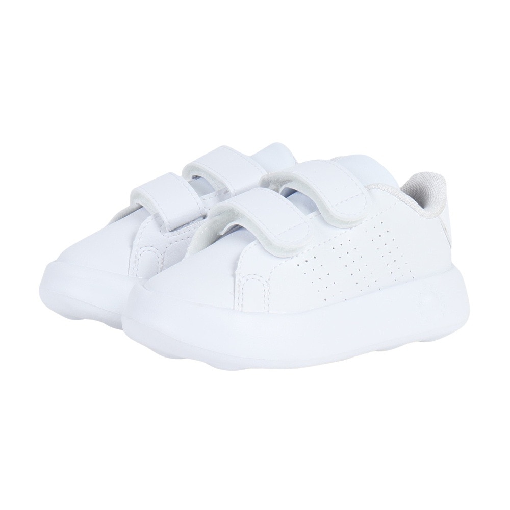 アディダス（adidas）（キッズ）ジュニア シューズ アドバンコートキッズ ホワイト ID5283 ジュニアスニーカー スポーツ 面ファスナー 登園 リサイクル 