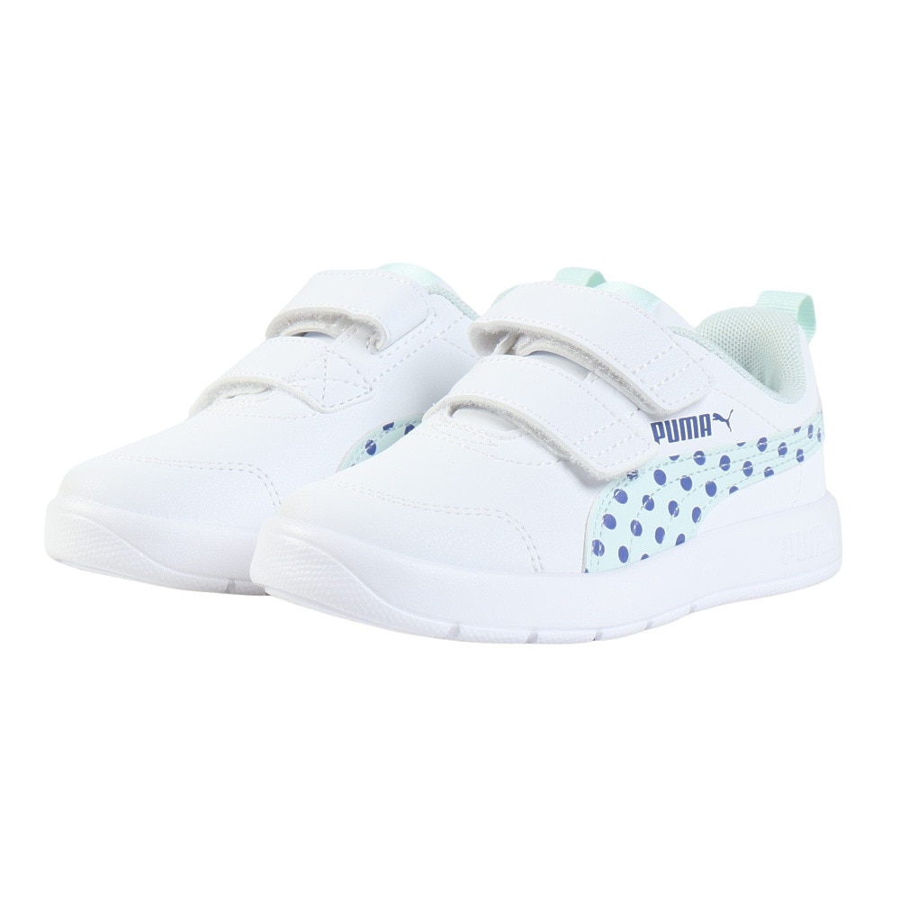 プーマ（PUMA）（キッズ）ジュニアスニーカー スポーツシューズ コートフレックス V3 ドッティ 39875803