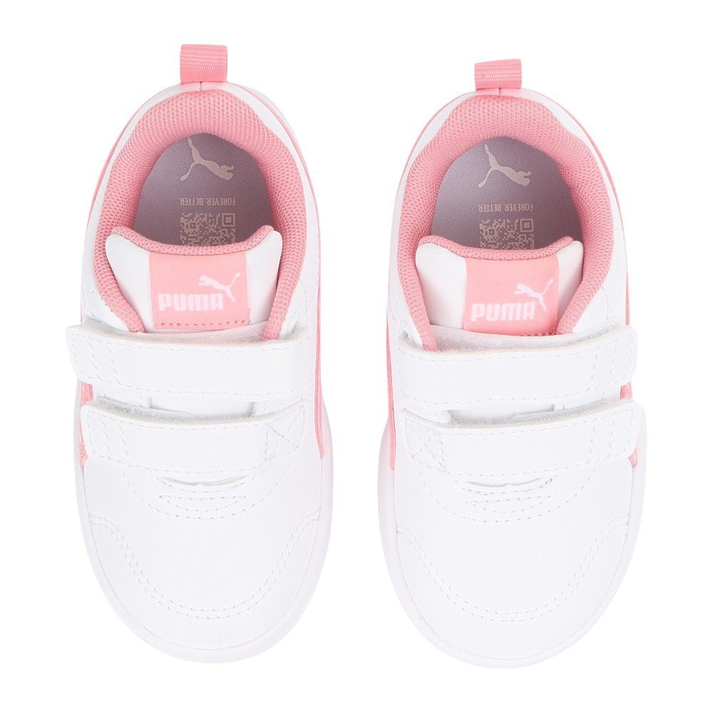 プーマ（PUMA）（キッズ）ジュニアスニーカー スポーツシューズ コートフレックス DOTTY IF ホワイト 39875905 スニーカー