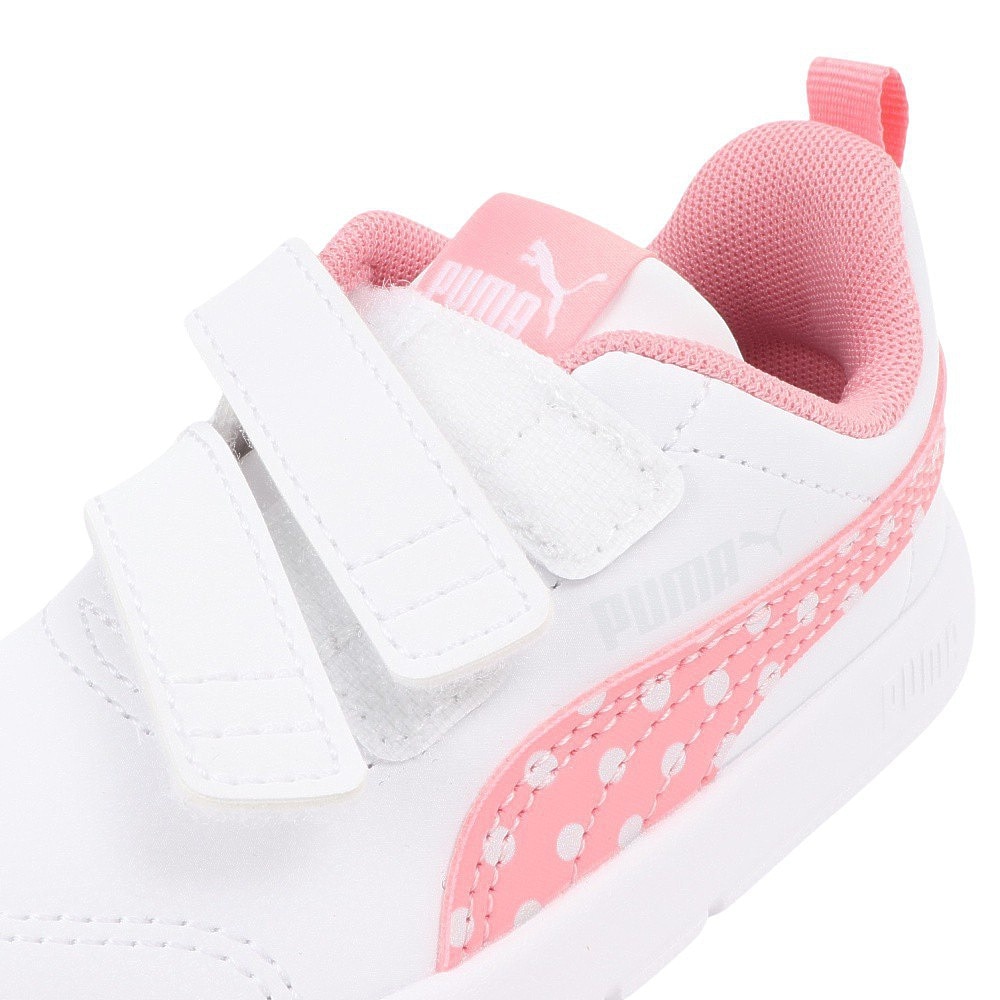 プーマ（PUMA）（キッズ）ジュニアスニーカー スポーツシューズ コートフレックス DOTTY IF ホワイト 39875905 スニーカー