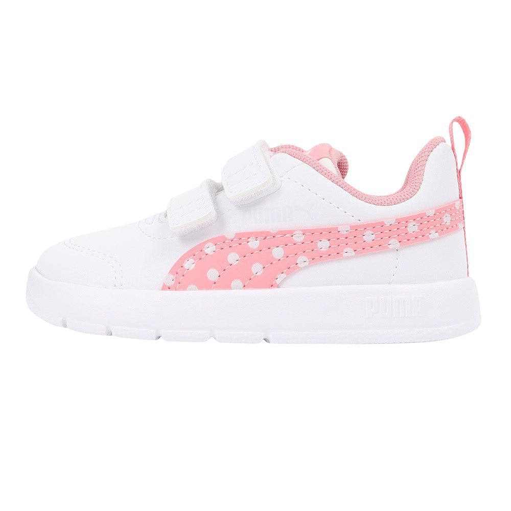 プーマ（PUMA）（キッズ）ジュニアスニーカー スポーツシューズ コートフレックス DOTTY IF ホワイト 39875905 スニーカー