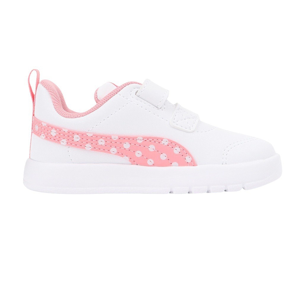 プーマ（PUMA）（キッズ）ジュニアスニーカー スポーツシューズ コートフレックス DOTTY IF ホワイト 39875905 スニーカー