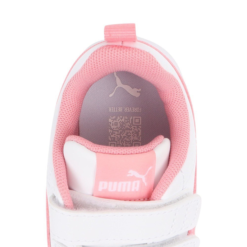 プーマ（PUMA）（キッズ）ジュニアスニーカー スポーツシューズ コートフレックス DOTTY IF ホワイト 39875905 スニーカー